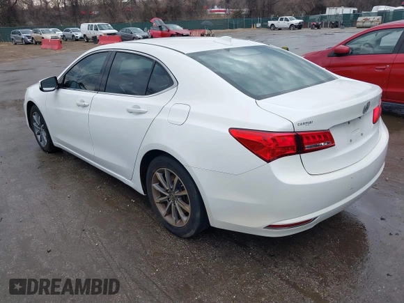 2018 Acura TLX Technology with VIN 19UUB1F57JA002314, listed as a IAAI auction lot 41641179 with 125,418 mi miles and . Bid and sale history available at carsss.com. Image 3.