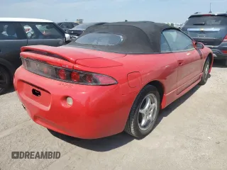 1998 Mitsubishi Eclipse GS with VIN 4A3AX35G7WE012565, listed as a Copart auction lot 76321434 with 0 mi miles and Salvage Title. Bid and sale history available at carsss.com. Image 3.