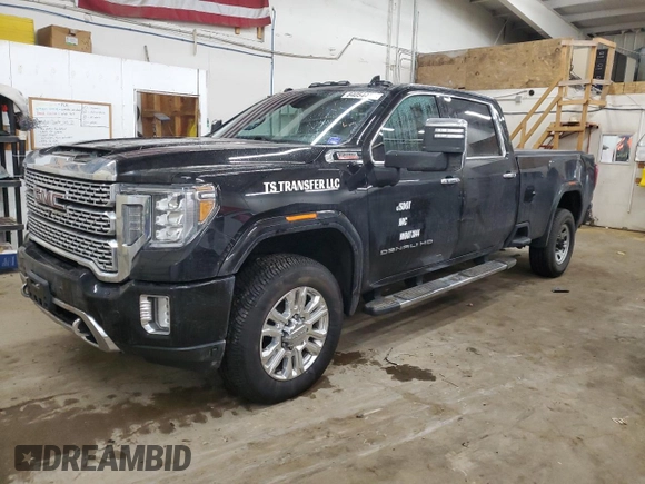 2020 GMC Sierra 3500HD Denali z VIN 1GT49WEY3LF279387, wystawiony jako Copart lot #84054454 z przebiegiem 140 648 mil mil oraz Szkoda całkowita • Salvage title. Historia ofert i sprzedaży dostępna na DreamBid. Obrazek 1.