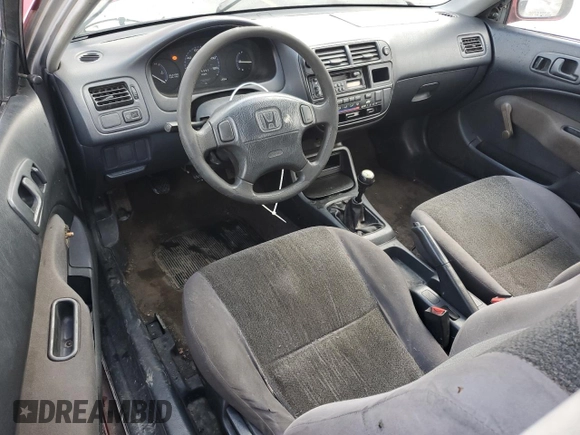 1998 Honda Civic CX with VIN 2HGEJ6327WH100766, listed as a Copart auction lot 45525865 with 265,388 mi miles and Salvage Title. Bid and sale history available at carsss.com. Image 8.