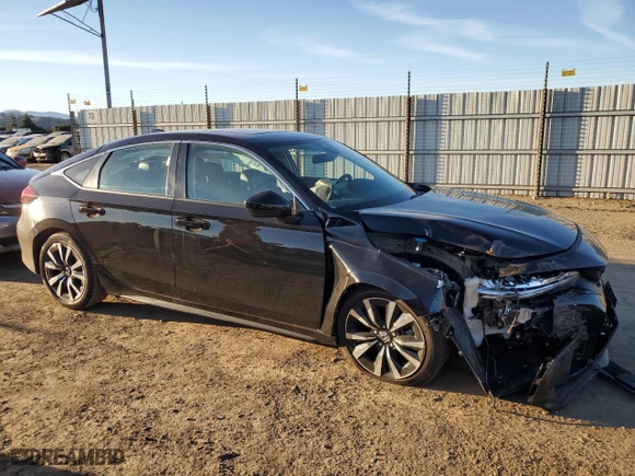 2022 Honda Civic Hatchback EX-L with VIN 19XFL1H77NE018874, listed as a Copart auction lot 88126625 with 26,817 mi miles and Salvage Title. Bid and sale history available at carsss.com. Image 4.