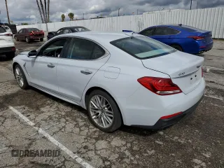 2020 Genesis G70 2.0T with VIN KMTG64LA7LU056492, listed as a Copart auction lot 46338413 with 24,645 mi miles and . Bid and sale history available at DreamBid. Image 2.
