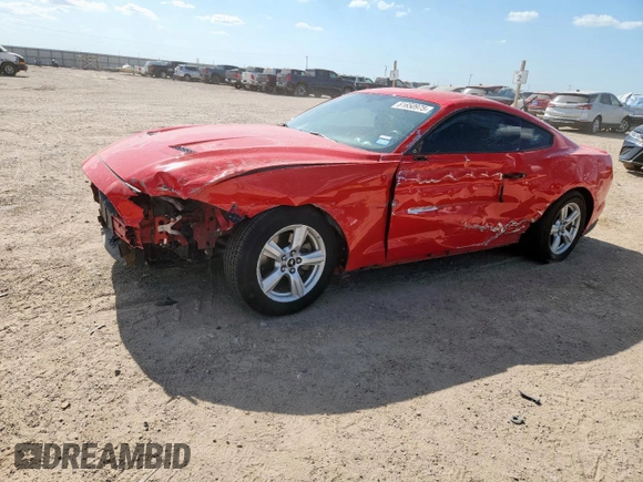2019 Ford Mustang EcoBoost z VIN 1FA6P8TH7K5143139, wystawiony jako Copart lot #61650975 z przebiegiem 76 223 mil mil oraz Szkoda całkowita • Salvage title. Historia ofert i sprzedaży dostępna na DreamBid. Obrazek 1.