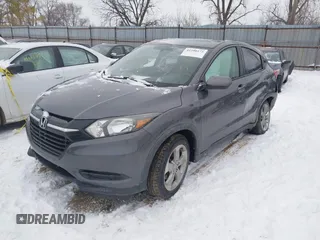 2017 Honda HR-V LX with VIN 3CZRU6H35HG703155, listed as a IAAI auction lot 41208172 with 85,713 mi miles. Bid and sale history available at carsss.com. Image 2.
