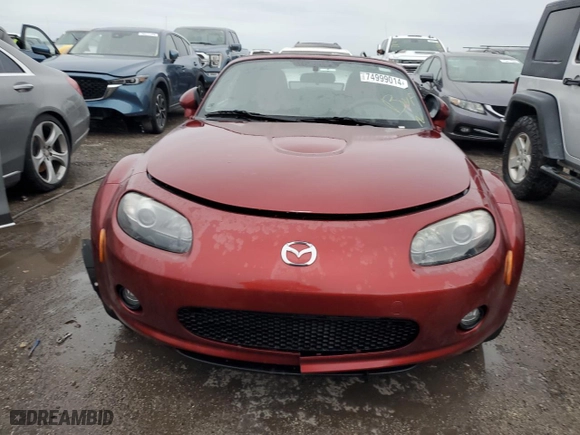 2007 Mazda MX-5 Miata Sport with VIN JM1NC25F870128289, listed as a Copart auction lot 74999014 with 42,875 mi miles and Non Repairable. Bid and sale history available at carsss.com. Image 5.