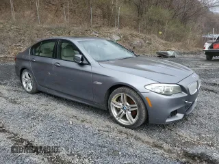 2013 BMW 5 Series 550i xDrive with VIN WBAFU9C52DDY70256, listed as a Copart auction lot 53100075 with 176,876 mi miles and Salvage Title. Bid and sale history available at carsss.com. Image 4.