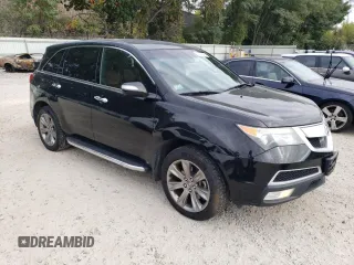 2013 Acura MDX Advance with VIN 2HNYD2H84DH503121, listed as a Copart auction lot 72412404 with 145,626 mi miles and Salvage Title. Bid and sale history available at DreamBid. Image 4.