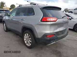 2017 Jeep Cherokee Limited with VIN 1C4PJLDB4HW526035, listed as a IAAI auction lot 41549295 with 74,548 mi miles. Bid and sale history available at carsss.com. Image 3.