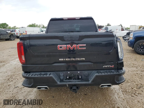 2021 GMC Sierra 1500 AT4 with VIN 3GTU9EET1MG464553, listed as a Copart auction lot 51775155 with 43,071 mi miles and Salvage Title. Bid and sale history available at carsss.com. Image 6.