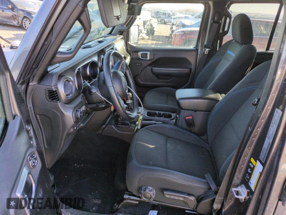 2022 Jeep Wrangler Unlimited Rubicon with VIN 1C4JJXR62NW169992, listed as a Copart auction lot 42417805 with 43,852 mi miles and Salvage title. Bid and sale history available at DreamBid. Image 7.