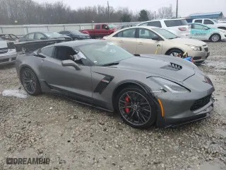 2016 Chevrolet Corvette Z06 2LZ with VIN 1G1YS2D63G5608866, listed as a Copart auction lot 45017105 with 0 mi miles and Salvage Title. Bid and sale history available at carsss.com. Image 4.