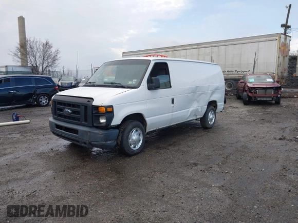 2013 Ford Econoline Cargo Commercial with VIN 1FTNE1EW2DDB11061, listed as a IAAI auction lot 41808318 with 230,677 mi miles. Bid and sale history available at carsss.com. Image 16.