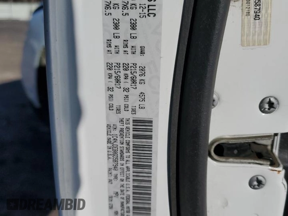 2016 Jeep Compass Latitude with VIN 1C4NJDEB0GD587940, listed as a Copart auction lot 51215595 with 190,386 mi miles and Clean Title. Bid and sale history available at carsss.com. Image 13.