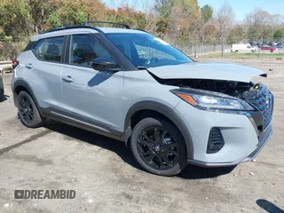 2024 Nissan Kicks SR with VIN 3N1CP5DVXRL558758, listed as a IAAI auction lot 41872086 with 5,034 mi miles. Bid and sale history available at carsss.com. Image 1.