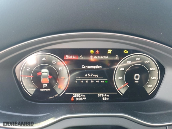 2023 Audi Q5 Sportback S line Premium Plus with VIN WA15AAFY3P2193632, listed as a Copart auction lot 85105814 with NaN miles and Salvage Title. Bid and sale history available at carsss.com. Image 9.