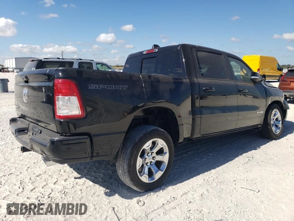 2022 Ram 1500 Lone Star with VIN 1C6RREFM0NN389664, listed as a Copart auction lot 73679774 with 26,314 mi miles and Salvage title. Bid and sale history available at DreamBid. Image 3.