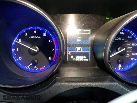 2016 Subaru Outback Premium with VIN 4S4BSBCC3G3213176, listed as a Copart auction lot 56014745 with 116,830 mi miles and Salvage title. Bid and sale history available at DreamBid. Image 9.