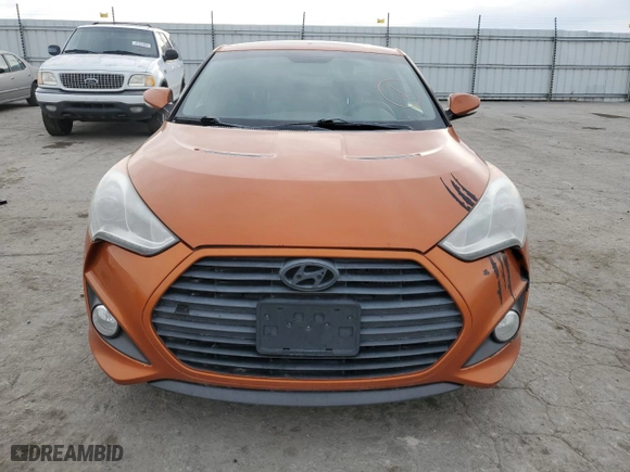 2013 Hyundai Veloster Turbo w/Black Int with VIN KMHTC6AE2DU105070, listed as a Copart auction lot 49307485 with 123,047 mi miles and Clean Title. Bid and sale history available at carsss.com. Image 5.