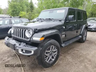 2024 Jeep Wrangler Sahara with VIN 1C4PJXEG5RW345092, listed as a Copart auction lot 59493845 with 669 mi miles and Clean title. Bid and sale history available at DreamBid. Image 1.