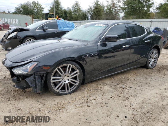 2015 Maserati Ghibli S Q4 with VIN ZAM57RTA8F1144369, listed as a Copart auction lot 77810033 with 82,749 mi miles. Bid and sale history available at carsss.com. Image 1.