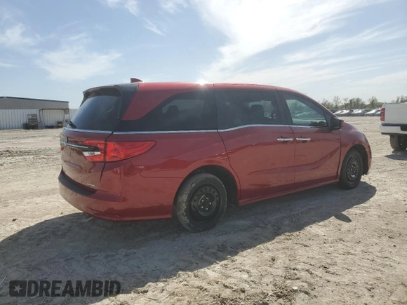 2023 Honda Odyssey Touring with VIN 5FNRL6H85PB014600, listed as a Copart auction lot 49861005 with Not Provided miles and Non Repairable. Bid and sale history available at DreamBid. Image 3.