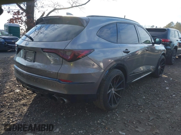 2023 Acura MDX Type S w/Advance Package with VIN 5J8YD8H84PL004062, listed as a IAAI auction lot 41226083 with 4,413 mi miles. Bid and sale history available at carsss.com. Image 4.