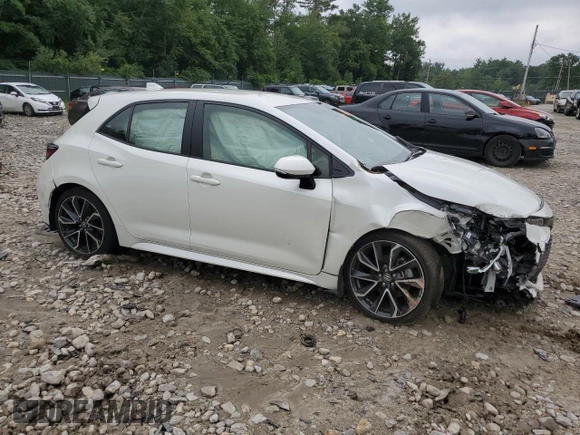 2019 Toyota Corolla Hatchback SE with VIN JTNK4RBEXK3068281, listed as a Copart auction lot 67693524 with 0 mi miles and Salvage Title. Bid and sale history available at carsss.com. Image 4.