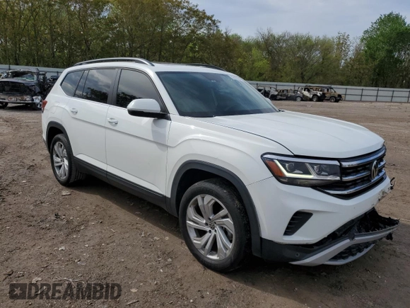2021 Volkswagen Atlas SE with VIN 1V2JP2CAXMC558313, listed as a Copart auction lot 50382084 with 55,361 mi miles and Salvage title. Bid and sale history available at DreamBid. Image 4.