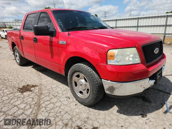 2005 Ford F-150 XLT with VIN 1FTPW12555KE67826, listed as a Copart auction lot 61623865 with 167,089 mi miles and Clean title. Bid and sale history available at DreamBid. Image 4.