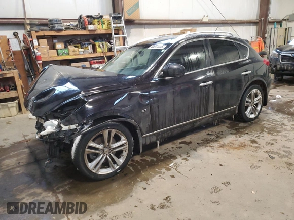 2014 Infiniti QX50 Journey with VIN JN1BJ0HR8EM190268, listed as a Copart auction lot 43971245 with 121,519 mi miles and Salvage Title. Bid and sale history available at carsss.com. Image 1.