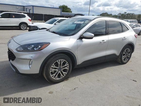2020 Ford Escape SEL with VIN 1FMCU0H61LUC07029, listed as a Copart auction lot 59141895 with 50,358 mi miles and Salvage title. Bid and sale history available at DreamBid. Image 1.