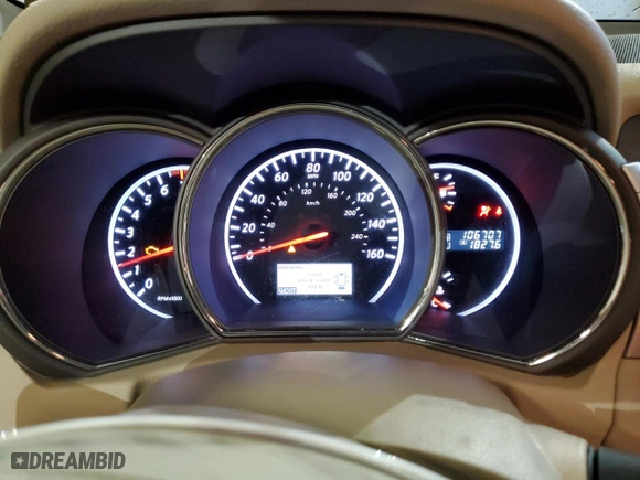 2012 Nissan Murano LE with VIN JN8AZ1MW0CW218749, listed as a Copart auction lot 88543305 with 106,707 mi miles and Salvage Title. Bid and sale history available at carsss.com. Image 9.