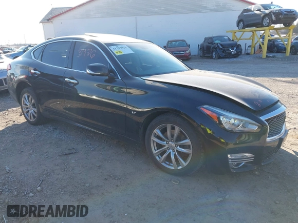 2015 Infiniti Q70 with VIN JN1BY1AR6FM560209, listed as a IAAI auction lot 41703926 with 117,503 mi miles and . Bid and sale history available at DreamBid. Image 1.