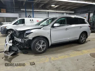 2020 Infiniti QX60 Luxe with VIN 5N1DL0MM3LC531312, listed as a Copart auction lot 49909255 with 58,839 mi miles and Salvage Title. Bid and sale history available at DreamBid. Image 1.