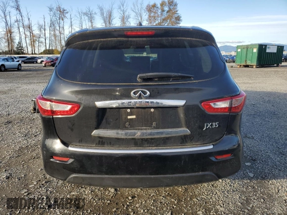 2013 Infiniti JX35 with VIN 5N1AL0MM5DC332377, listed as a Copart auction lot 77872604 with 85,979 mi miles and Clean Title. Bid and sale history available at carsss.com. Image 6.