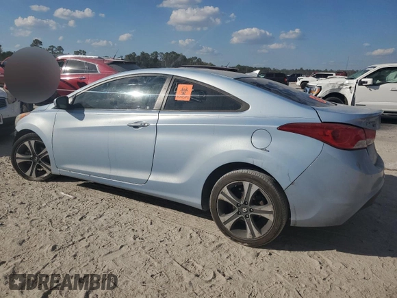 2013 Hyundai Elantra Coupe GS PZEV with VIN KMHDH6AE9DU005571, listed as a Copart auction lot 78087584 with 0 mi miles and Salvage Title. Bid and sale history available at carsss.com. Image 2.