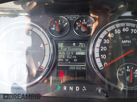 2011 Ram 2500 Laramie Longhorn with VIN 3D7UT2CL0BG584236, listed as a IAAI auction lot 41998402 with 283,102 mi miles and . Bid and sale history available at DreamBid. Image 7.