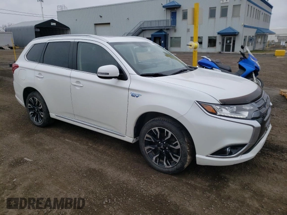 2018 Mitsubishi Outlander SEL with VIN JA4J24A54JZ620762, listed as a Copart auction lot 53100985 with 137,096 mi miles and Salvage title. Bid and sale history available at DreamBid. Image 4.