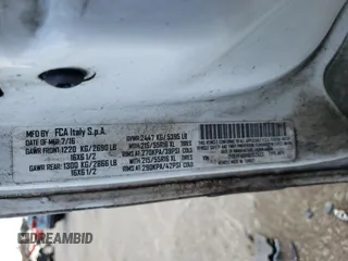 2017 Ram ProMaster City Cargo Tradesman с VIN ZFBERFAB1H6D52453, выставлен на аукционе Copart как лот 80717774 с пробегом 364 050 миль миль и Списание • Salvage title. История ставок и продаж доступна на DreamBid. Изображение 13.