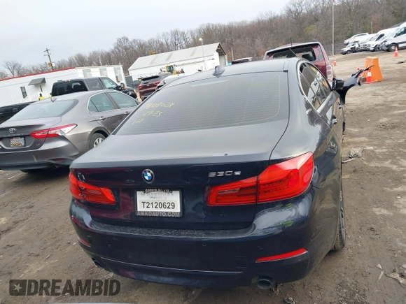 2018 BMW 5 Series 530e with VIN WBAJA9C51JB252601, listed as a IAAI auction lot 41491422 with 35,148 mi miles and . Bid and sale history available at DreamBid. Image 15.