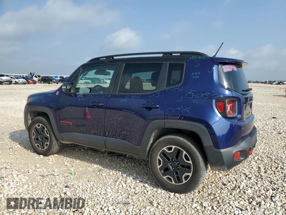 2017 Jeep Renegade Trailhawk z VIN ZACCJBCB0HPE70540, wystawiony jako Copart lot #54494915 z przebiegiem 74 534 mil mil oraz Czysty tytuł • Clean title. Historia ofert i sprzedaży dostępna na DreamBid. Obrazek 2.
