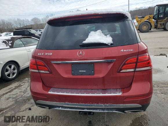 2016 Mercedes-Benz GLE 350 with VIN 4JGDA5HBXGA771552, listed as a Copart auction lot 45095975 with 68,369 mi miles and Salvage title. Bid and sale history available at DreamBid. Image 6.