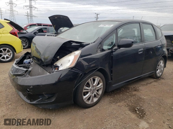 2010 Honda Fit Sport with VIN JHMGE8H68AS005586, listed as a Copart auction lot 57582755 with 109,872 mi miles and Salvage title. Bid and sale history available at DreamBid. Image 1.
