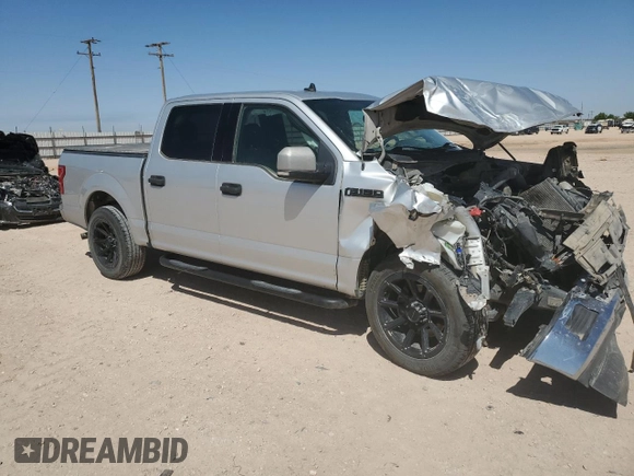 2019 Ford F-150 XL with VIN 1FTEW1CP4KKE94843, listed as a Copart auction lot 52362595 with 107,931 mi miles and Salvage title. Bid and sale history available at DreamBid. Image 4.