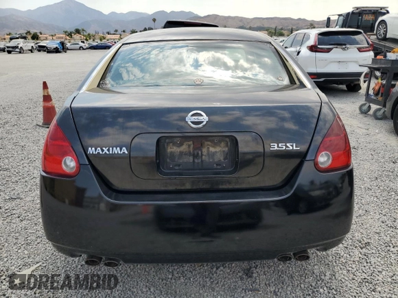 2006 Nissan Maxima SL with VIN 1N4BA41E76C843780, listed as a Copart auction lot 65278135 with 233,179 mi miles and Clean title. Bid and sale history available at DreamBid. Image 6.