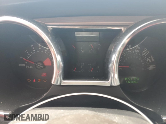 2007 Ford Mustang GT Deluxe with VIN 1ZVFT82H775333955, listed as a Copart auction lot 54376685 with 147,520 mi miles and Salvage Title. Bid and sale history available at carsss.com. Image 9.