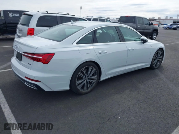 2019 Audi A6 Premium Plus with VIN WAUL2AF28KN022417, listed as a IAAI auction lot 41741395 with 61,767 mi miles. Bid and sale history available at carsss.com. Image 4.