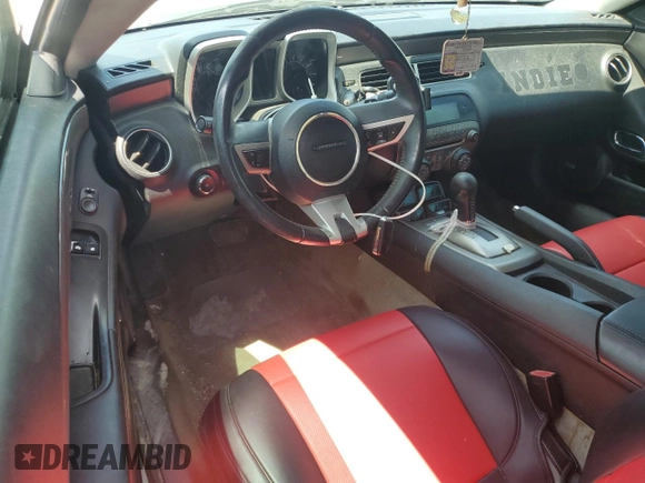 2010 Chevrolet Camaro 2LT with VIN 2G1FC1EV7A9196384, listed as a Copart auction lot 63713095 with 191,781 mi miles and Salvage title. Bid and sale history available at DreamBid. Image 8.