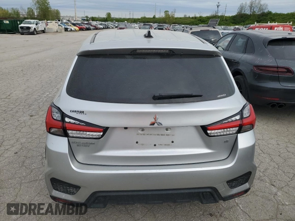 2020 Mitsubishi Outlander Sport ES 2.0 with VIN JA4AR3AU7LU020525, listed as a Copart auction lot 49379014 with 62,384 mi miles and Salvage Title. Bid and sale history available at carsss.com. Image 6.