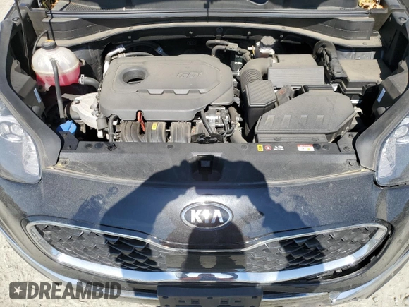 2021 Kia Sportage EX with VIN KNDPNCAC9M7936755, listed as a Copart auction lot 53895995 with 38,386 mi miles and Salvage title. Bid and sale history available at DreamBid. Image 12.
